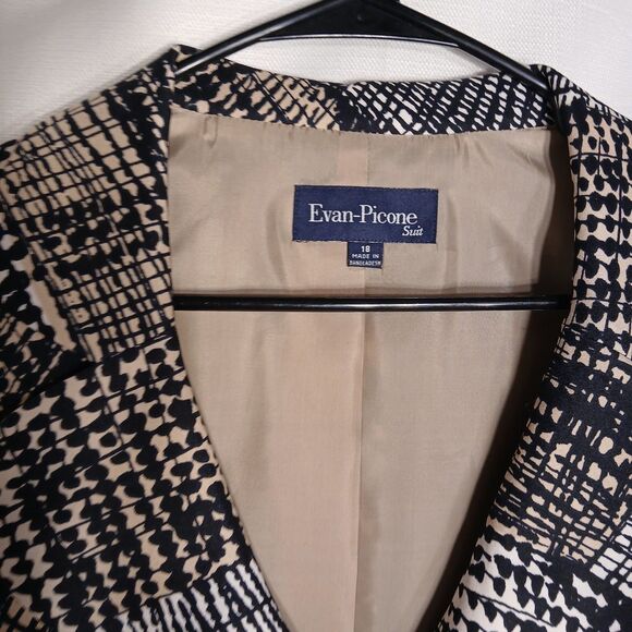 EVAN PICONE BLAZER FOR WOMEN BUSINESS SUIT, NO SKIRT/ BLAZER ONLY!  SIZE 18 - Picture 4 of 14